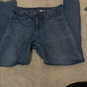 Denim jeans, lightly used